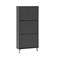 Schuhkipper Bjarne anthrazit B/H/T: ca. 59,8x131x20 cm Bjarne - anthrazit (59,80/131,00/20,00cm) - Möbelpartner