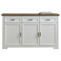 Sideboard Jasmin weiß Pinie Nachbildung Eiche Artisan Nachbildung B/H/T: ca. 166x102x48 cm Jasmin - Eiche/weiß (166,00/102,00/48,00cm)
