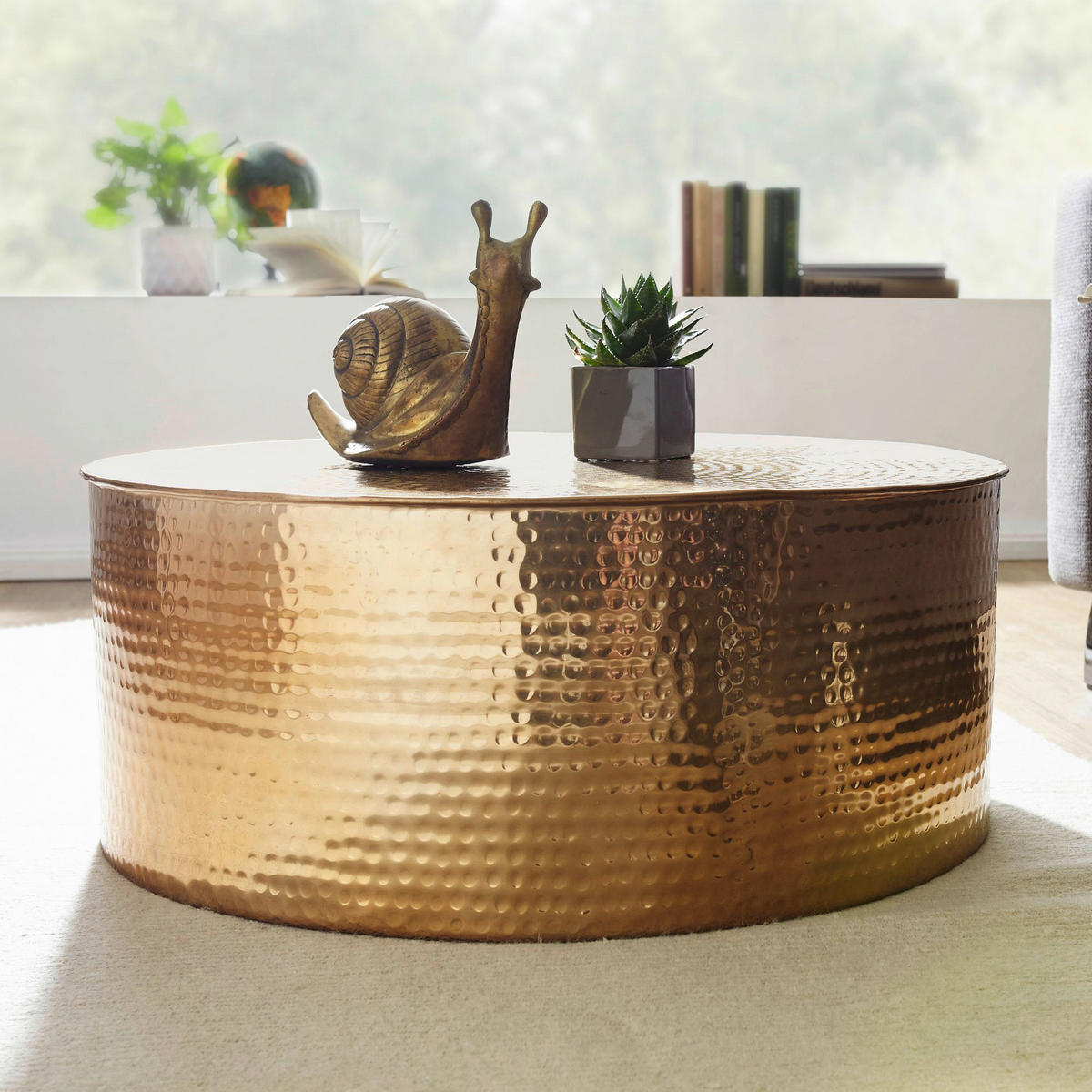 Couchtisch gold H: ca. 31 cm Couchtisch - gold (31,00cm) - Wohnling