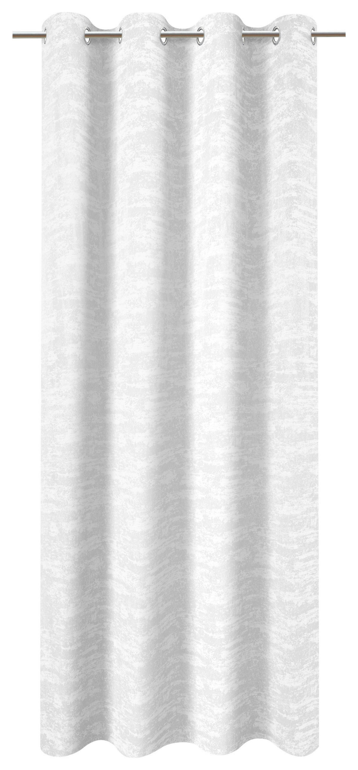 Ösenvorhang Wolke weiß B/L: ca. 140x245 cm Wolke - weiß (140,00/245,00cm)