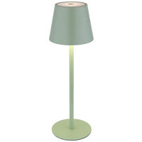 GLOBO LED-Tischleuchte Opal hellgrün Metall Kunststoff H/D: ca. 36x11,5 cm 1 Brennstellen VANNIE I - hellgrün/Opal (11,50/36,00cm) - GLOBO