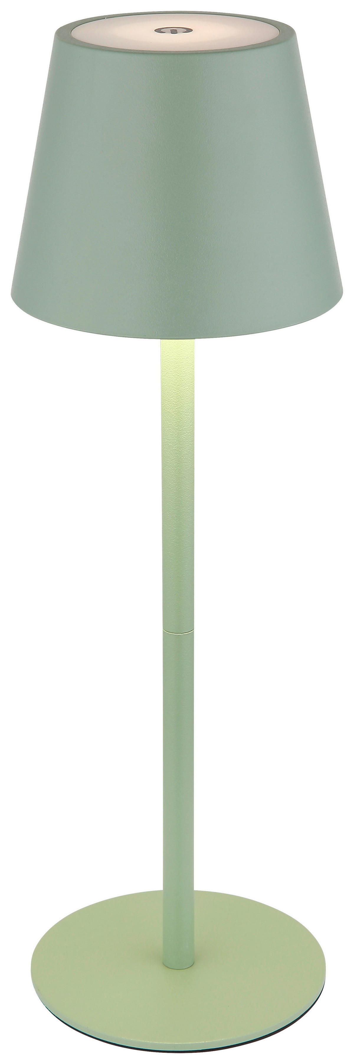 GLOBO LED-Tischleuchte Opal hellgrün Metall Kunststoff H/D: ca. 36x11,5 cm 1 Brennstellen VANNIE I - hellgrün/Opal (11,50/36,00cm) - GLOBO