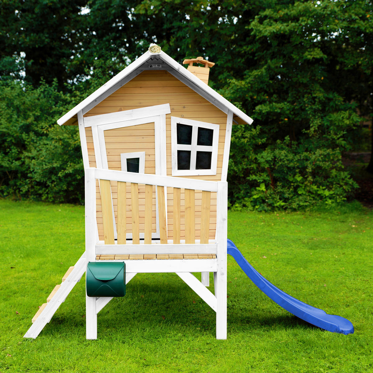 AXI Spielhaus Robin blau B/H/L: ca. 264x203x177 cm Robin - blau/braun (177,00/264,00/203,00cm) - AXI