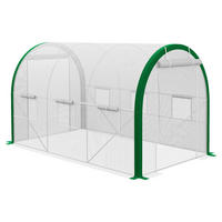 Outsunny Gewächshaus B/H/L: ca. 210x210x358 cm Gewächshaus - weiß (358,00/210,00/210,00cm) - Outsunny
