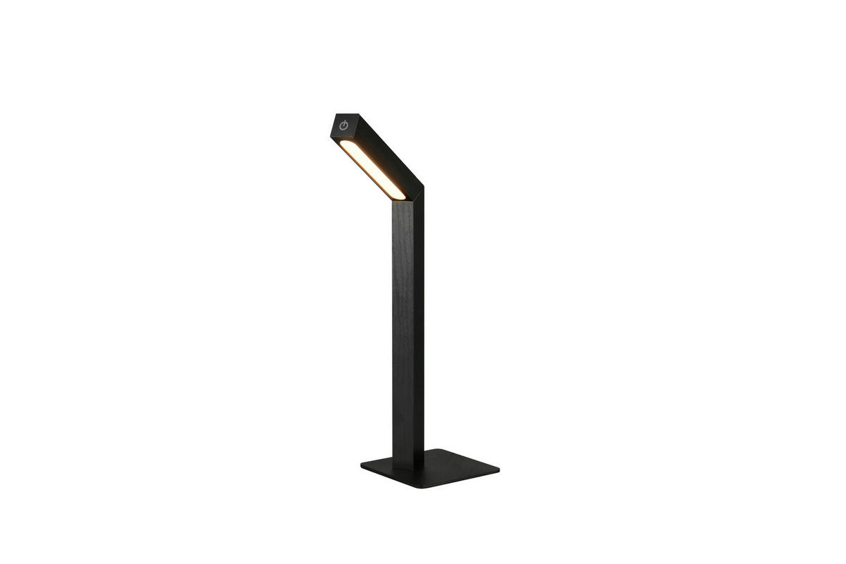 Reality LED Tischleuchte SKIP mattschwarz MDF B/H/T: ca. 11x37,5x14,5 cm 1 Brennstellen Skip - mattschwarz (11,00/37,50/14,50cm) - Reality