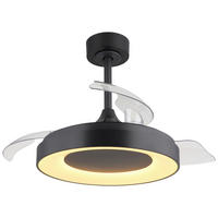 GLOBO Deckenventilator transparent grau Opal H/D: ca. 44,8x91 cm max. 40 W ELINA - Opal/transparent (91,00/44,80cm) - GLOBO