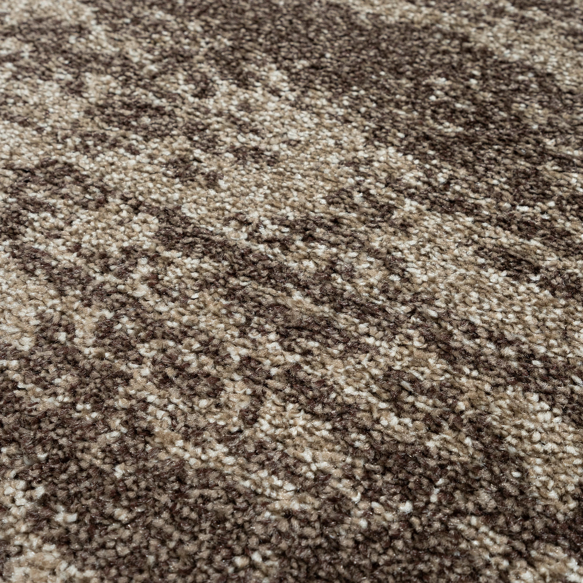 Sanat Kurzflorteppich OSLO braun D: ca. 120 cm OSLO - braun (120,00cm) - Sanat