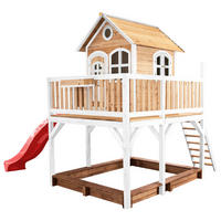 AXI Spielhaus Liam braun B/H/L: ca. 377x291x255 cm Liam - braun/weiß (255,00/377,00/291,00cm) - AXI