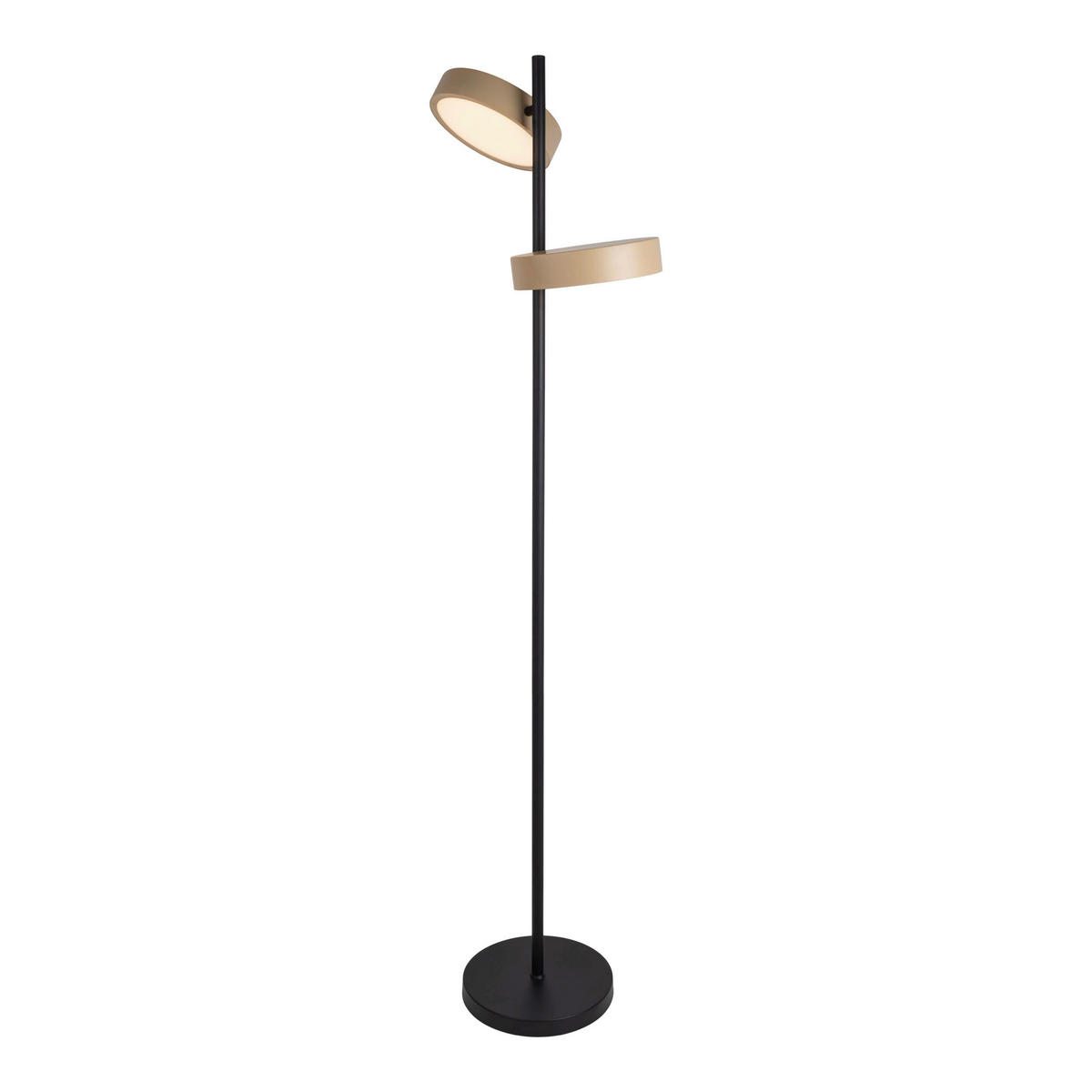 Näve Leuchten LED-Stehleuchte beige Kunststoff Metall B/H/T: ca. 53x165x28 cm TESSA - beige (53,00/165,00/28,00cm) - Näve Leuchten