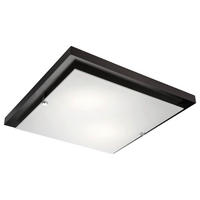 Lamkur Deckenleuchte PEDRO 27043 natur Glas Holz H/L: ca. 6,5x35 cm E27 2 Brennstellen Pedro - natur (35,00cm) - Lamkur