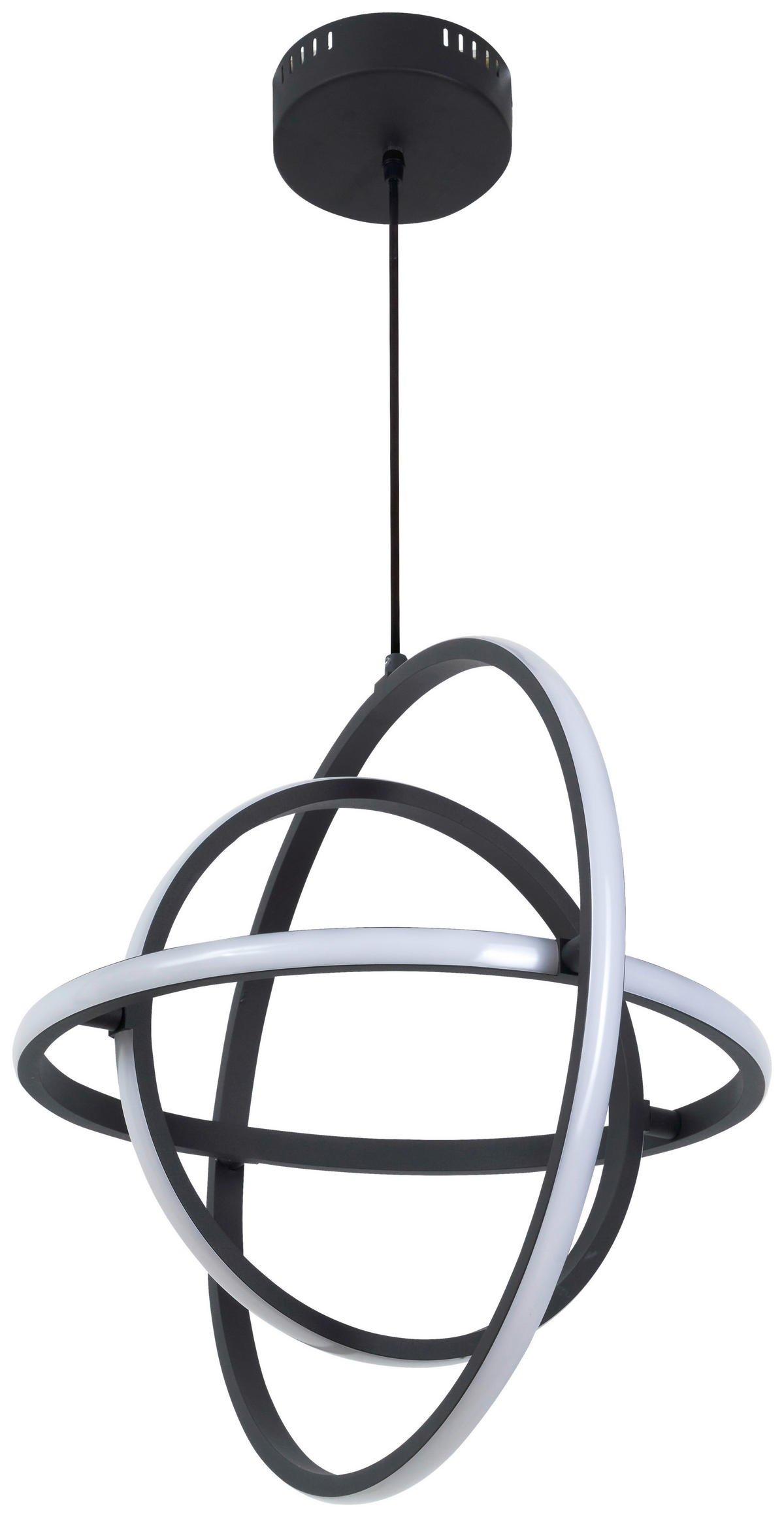 Deckenleuchte schwarz Metall H/D: ca. 120x50 cm GU10 1 Brennstellen LED-Pendelleuchte_Rachel - schwarz (50,00/120,00cm)