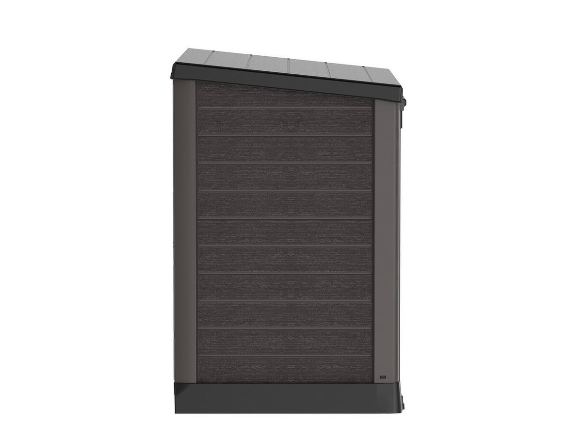 VCM Mülltonnenbox 2er StoreAway braun Kunststoff B/H/L: ca. 145x125x83 cm StoreAway - braun (83,00/145,00/125,00cm) - VCM