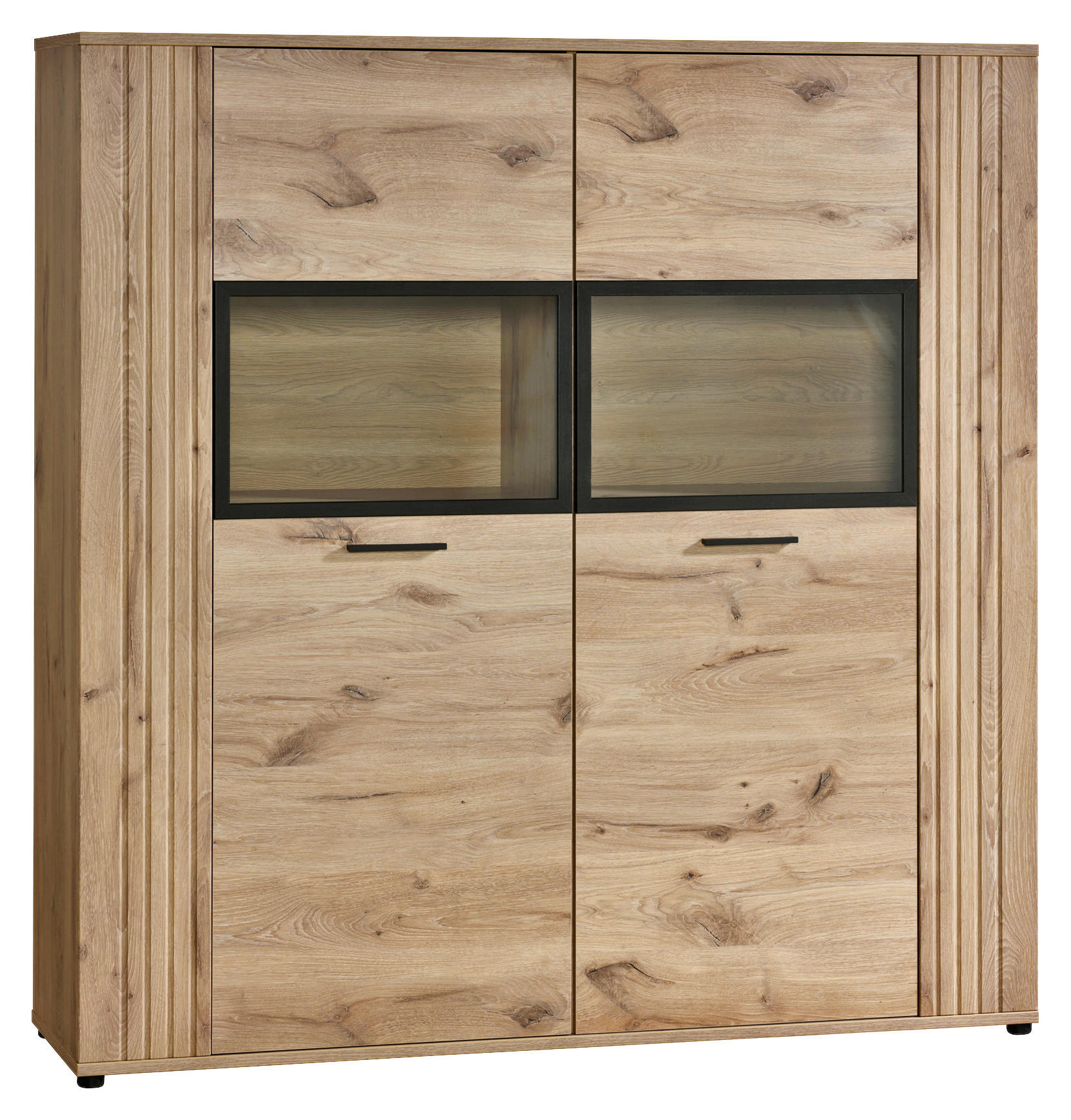 Highboard Turin Eiche Viking Nachbildung B/H/T: ca. 150x157x40 cm Turin - (150,00/157,00/40,00cm)