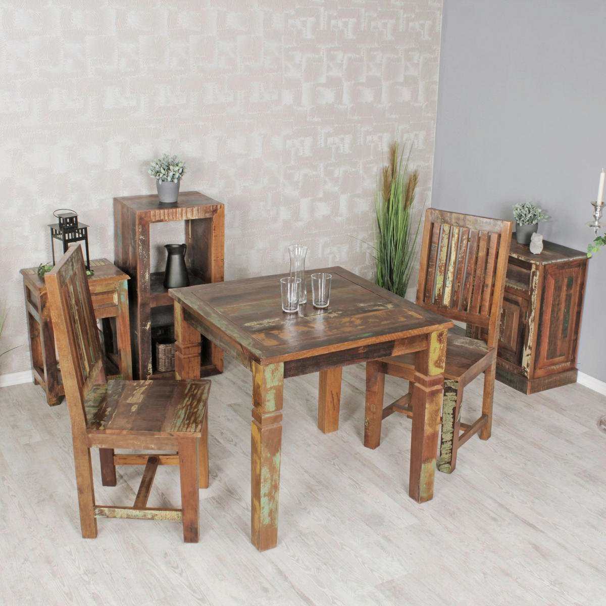 Esstisch natur lackiert B: ca. 80 cm Esszimmertisch - natur (80,00cm) - Wohnling
