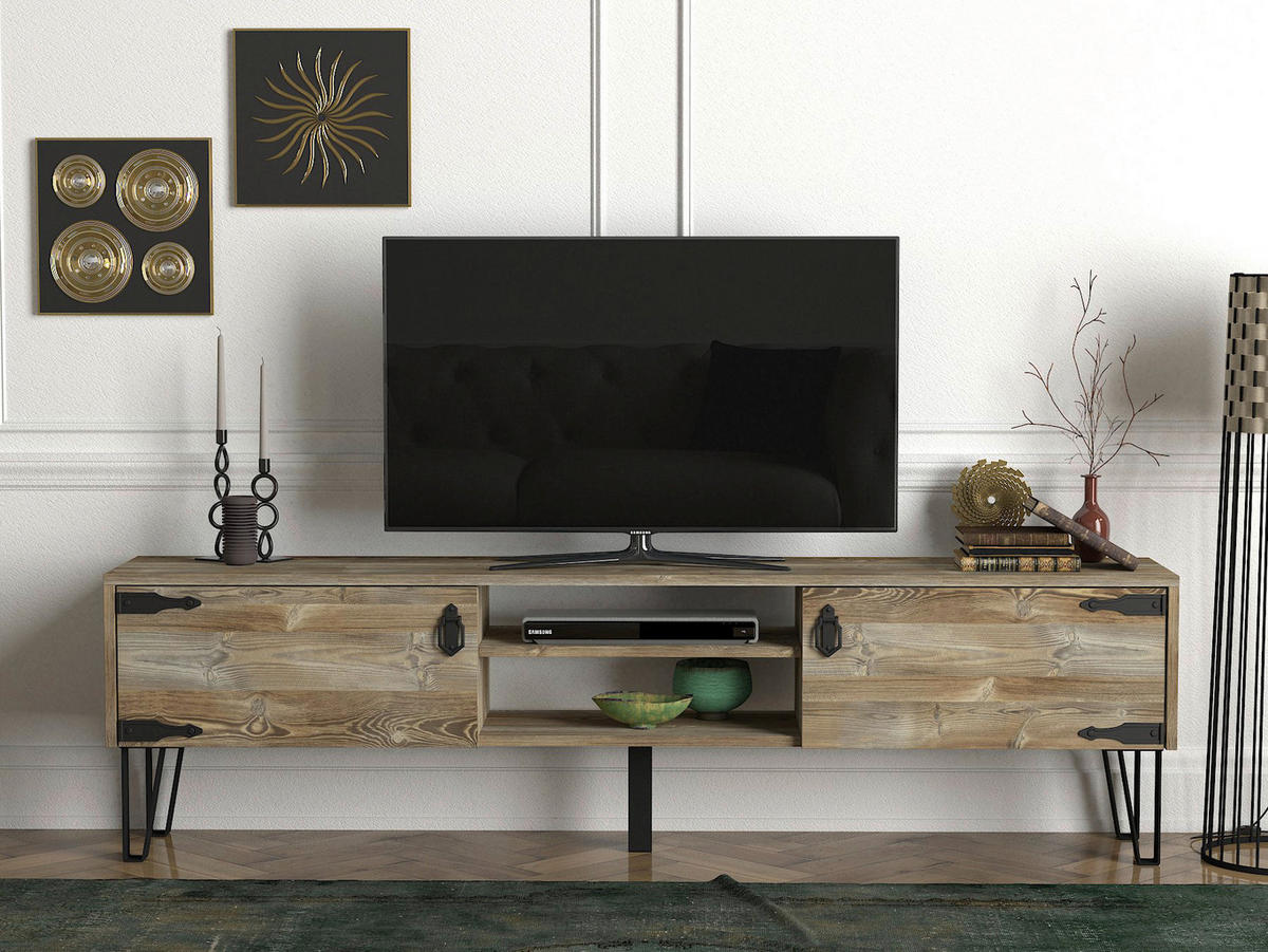 TV-Lowboard Costa Eiche Nachbildung B/H/T: ca. 180x49x29,5 cm Costa - Eiche (180,00/49,00/29,50cm) - moebel17