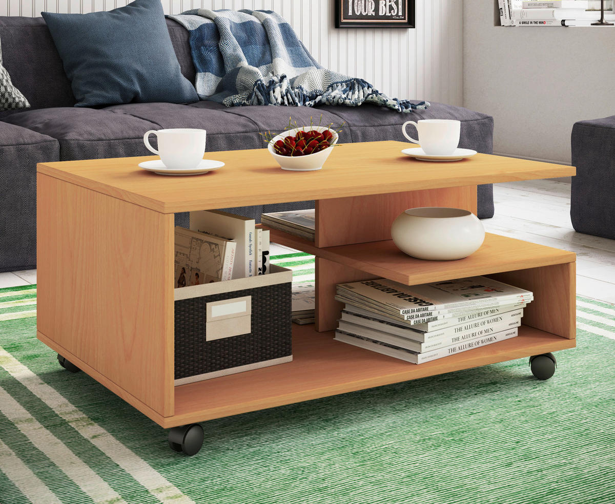 Couchtisch Stango buche Nachbildung B/H/T: ca. 80x40x50 cm Stango - buche (80,00/40,00/50,00cm) - VCM Möbel