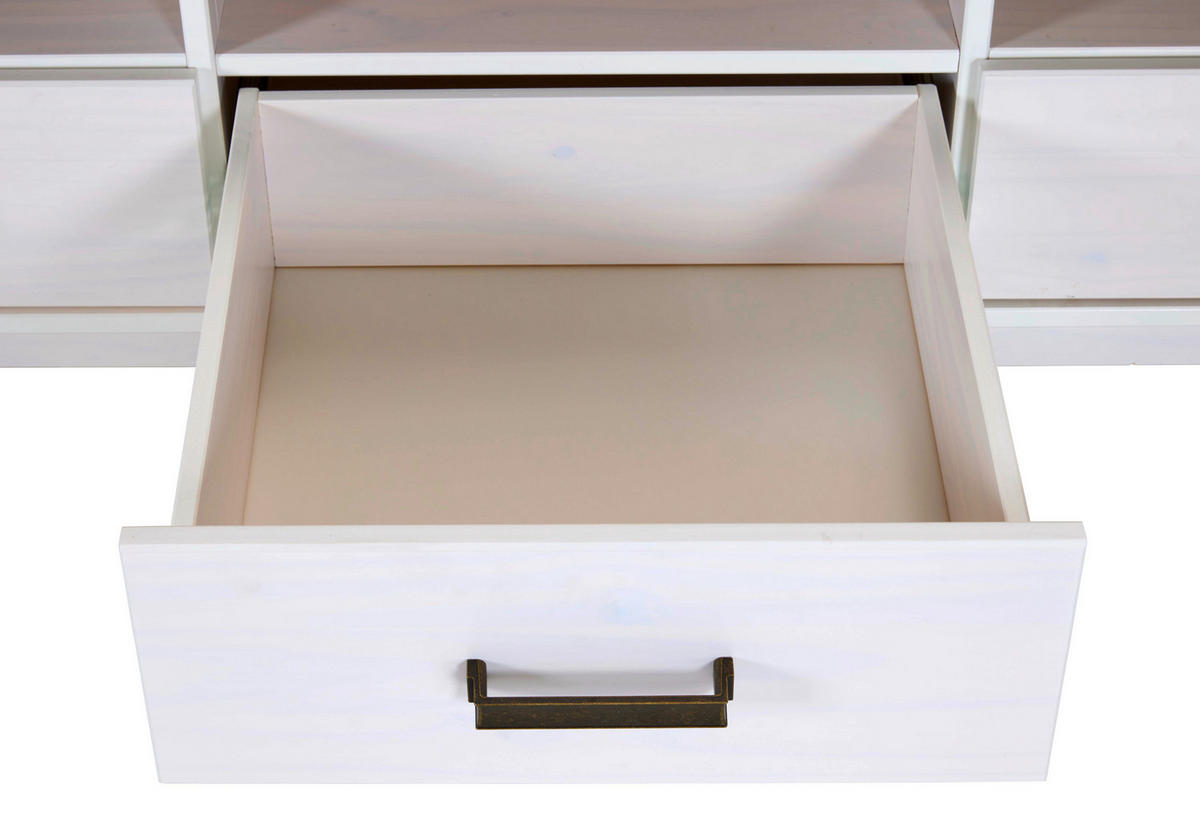 TV-Lowboard Maluno weiß lackiert B/H/L: ca. 48,3x53,2x166,4 cm Maluno - weiß (166,40/48,30/53,20cm) - Inter Link
