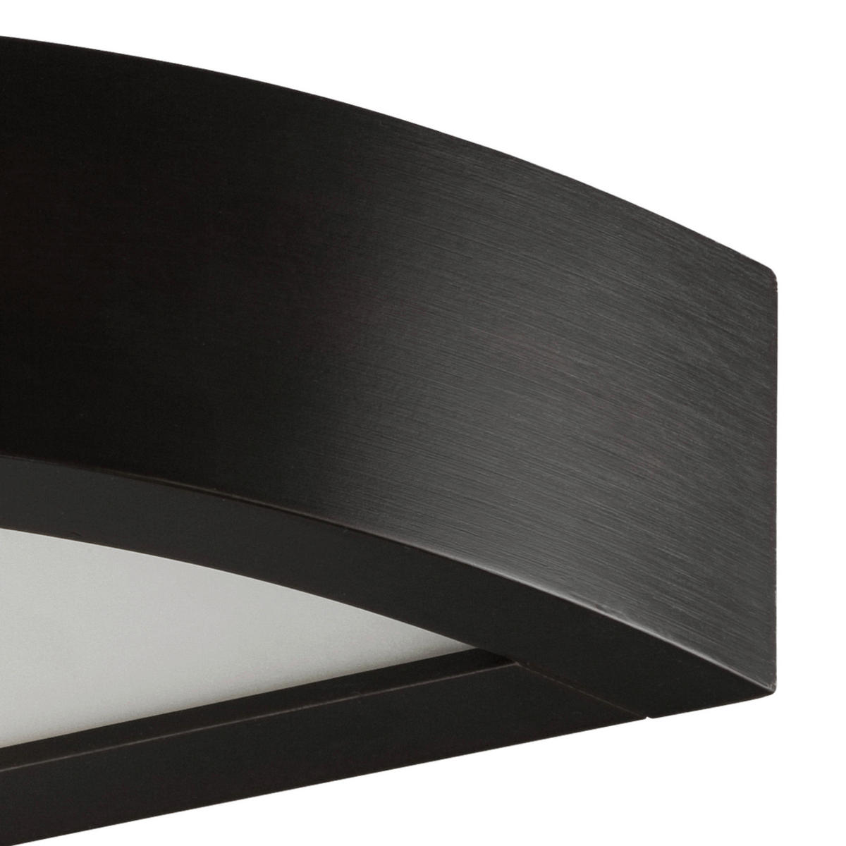 Lamkur Wandleuchte dunkelbraun Glas Holz B/H/L: ca. 12x12x44 cm E27 1 Brennstellen Eveline - dunkelbraun (44,00/12,00/12,00cm) - Lamkur