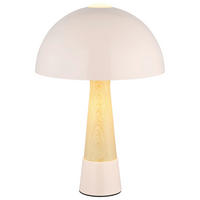 GLOBO Tischleuchte PAULIN 51570121 schwarz champagner braun Metall Kunststoff H/D: ca. 36,5x25 cm E27 1 Brennstellen PAULIN - braun/champagner (25,00/36,50cm) - GLOBO