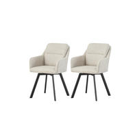 Stuhl SOPHIE, 2er Set creme schwarz B/H/T: ca. 53x87x62 cm SOPHIE, 2er Set - creme/schwarz (53,00/87,00/62,00cm) - xonox.home