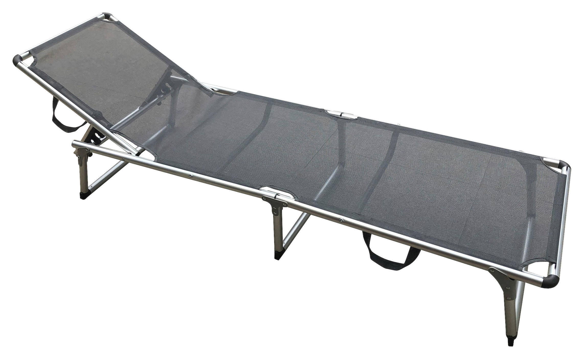 POCOline Sonnenliege silber Alu B/H/L: ca. 56x25x186 cm Sonnenliege - anthrazit/silber (186,00/56,00/25,00cm) - POCOline