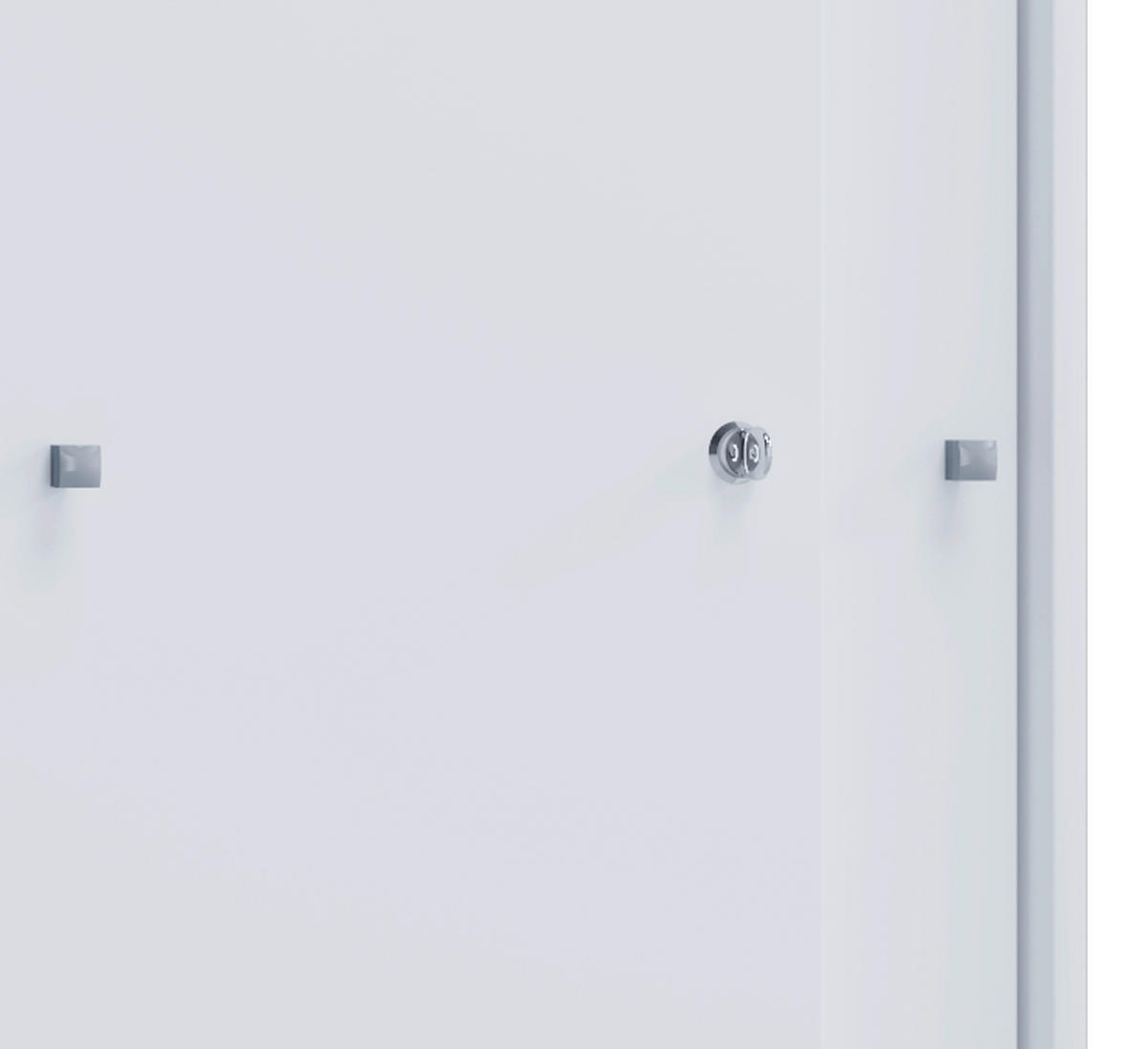 Büroschrank Lona XL mit Schiebetüren weiß B/H/T: ca. 70x110x37 cm Lona XL mit Schiebetüren - weiß (70,00/110,00/37,00cm) - VCM Möbel