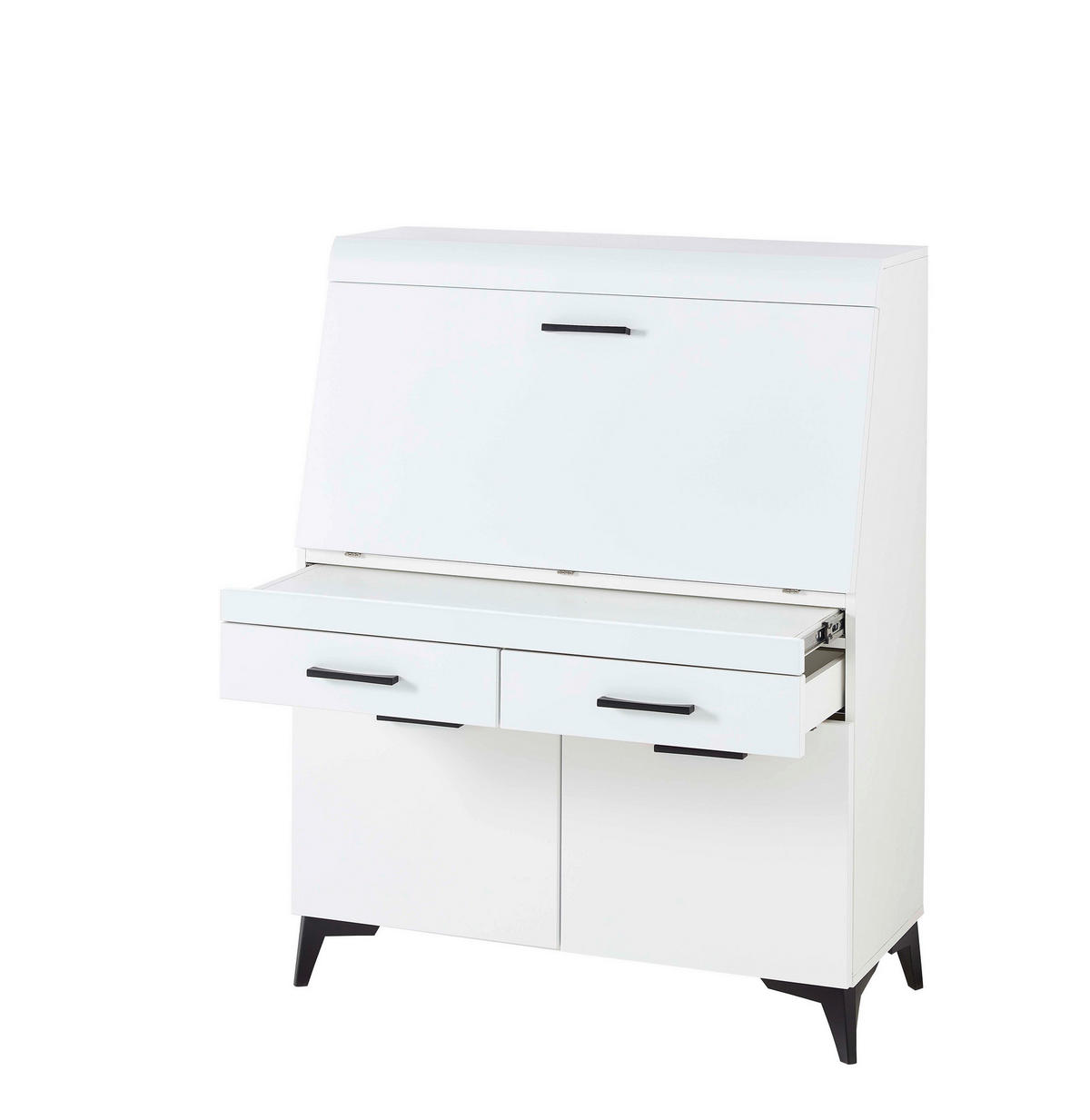 Sekretär Secret weiß matt B/H/T: ca. 98x124x42 cm Secret - weiß (98,00/124,00/42,00cm)