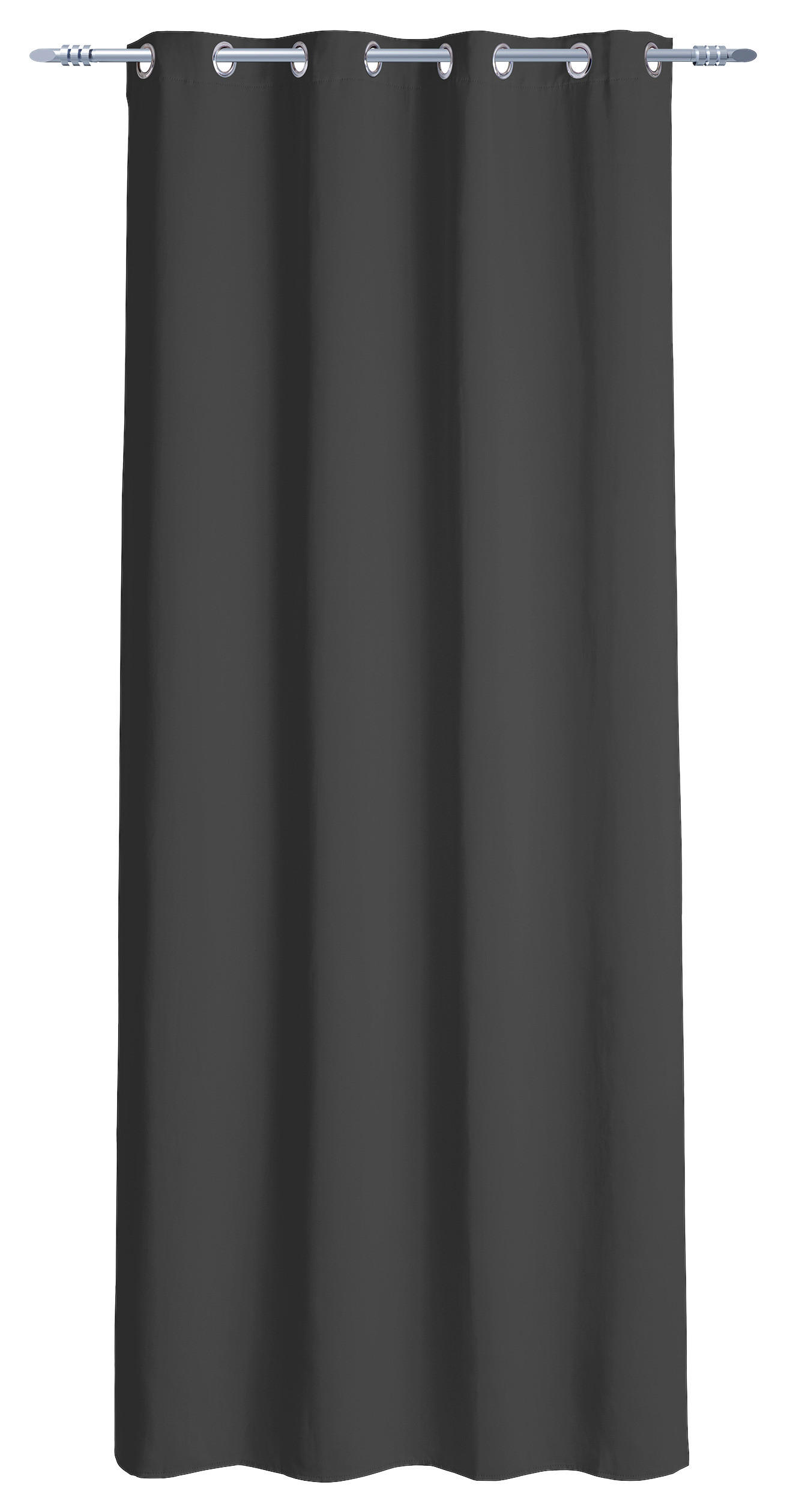 Ösenvorhang Verona anthrazit B/L: ca. 140x245 cm Verona - anthrazit (140,00/245,00cm)