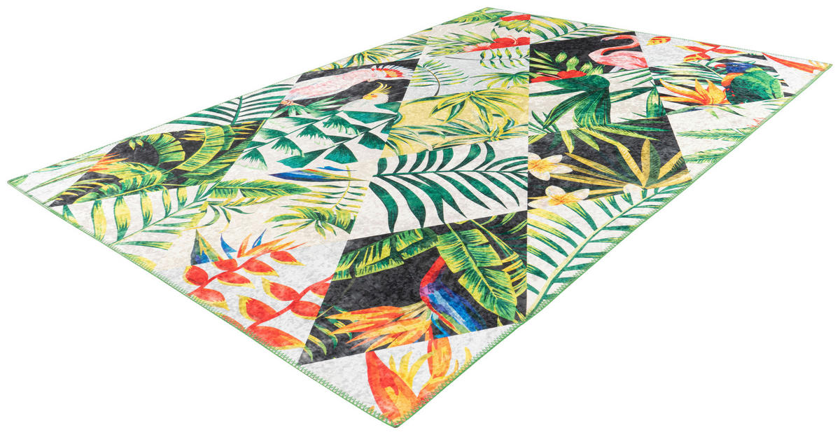 Obsession Teppich My Jungle Multi B/L: ca. 120x170 cm My Jungle - Multi/grün (120,00/170,00cm) - Obsession