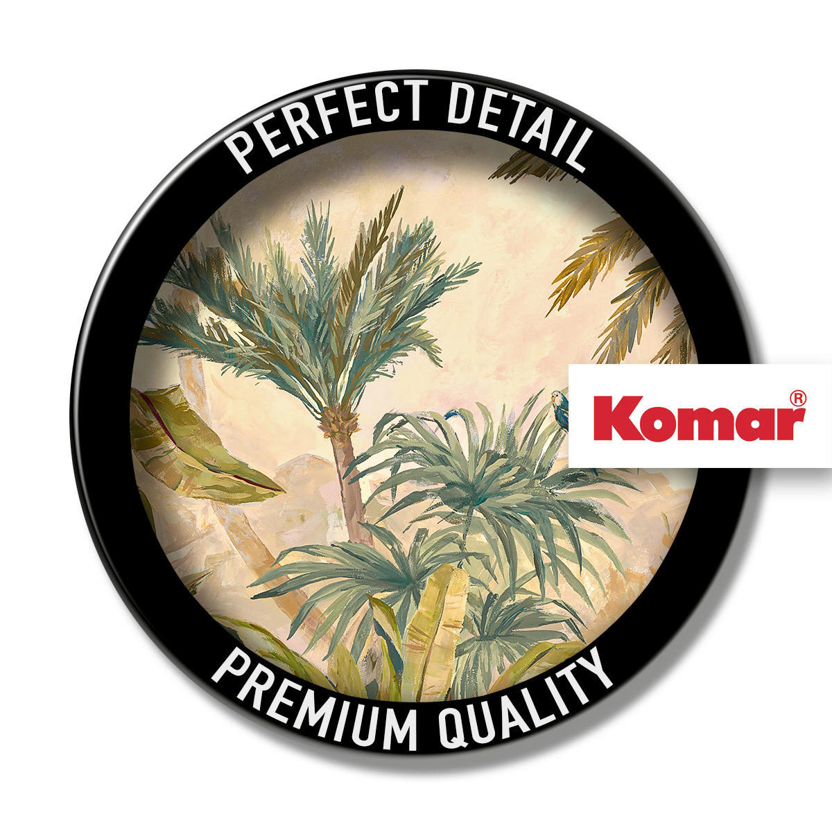 Komar Fototapete Tropical Vintage Garden B/L: ca. 400x280 cm Tropical Vintage Garden - (400,00/280,00cm) - Komar