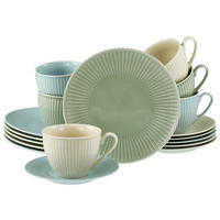 CreaTable Kaffeeservice Valencia bunt Porzellan 18 tlg. Valencia - bunt - CreaTable
