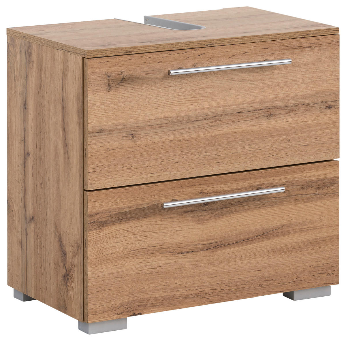 Waschbeckenunterschrank Carlos Eiche Landhaus Nachbildung B/H/T: ca. 60,2x59,1x35 cm Carlos - Eiche (60,20/59,10/35,00cm) - Möbelpartner