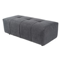 Hockerbank Asia grau Flachgewebe B/H/T: ca. 136x44x63 cm Asia - grau (136,00/44,00/63,00cm)
