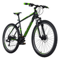 KS-Cycling Mountainbike Morzine Hardtail Morzine 27,5 Zoll Rahmenhöhe 48 cm 21 Gänge schwarz schwarz ca. 27,5 Zoll Morzine - schwarz/grün - KS-Cycling