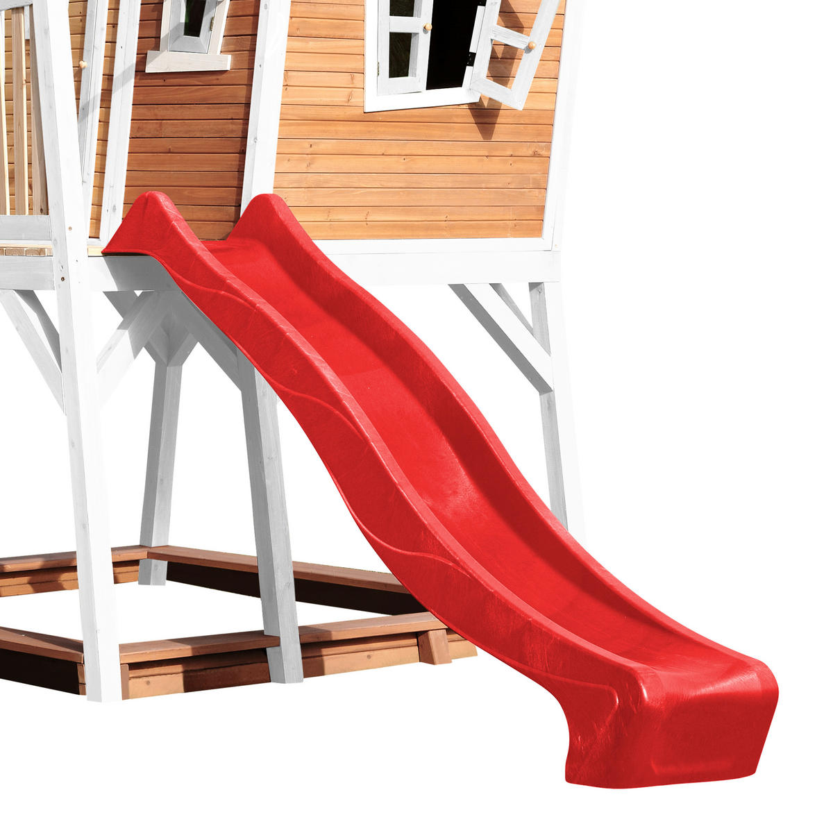 AXI Spielhaus Max braun B/H/L: ca. 432x288x193 cm Max - braun/weiß (193,00/432,00/288,00cm) - AXI
