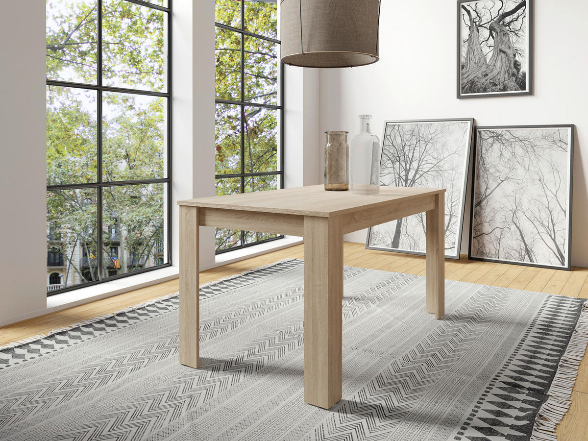 Tisch NEPAL Eiche Nachbildung B/H/T: ca. 140x75x80 cm NEPAL - Eiche (140,00/75,00/80,00cm) - byLIVING