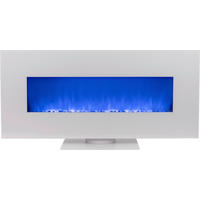 Elektrischer-Kamin KJETIL B990908 weiß Eisen Glas B/H/T: ca. 128x61x26 cm ca. 1500 W Elektrischer_Kamin B990908 - weiß (128,00/61,00/26,00cm)