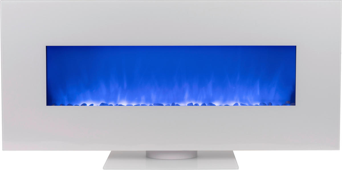 Elektrischer-Kamin KJETIL B990908 weiß Eisen Glas B/H/T: ca. 128x61x26 cm ca. 1500 W Elektrischer_Kamin B990908 - weiß (128,00/61,00/26,00cm)