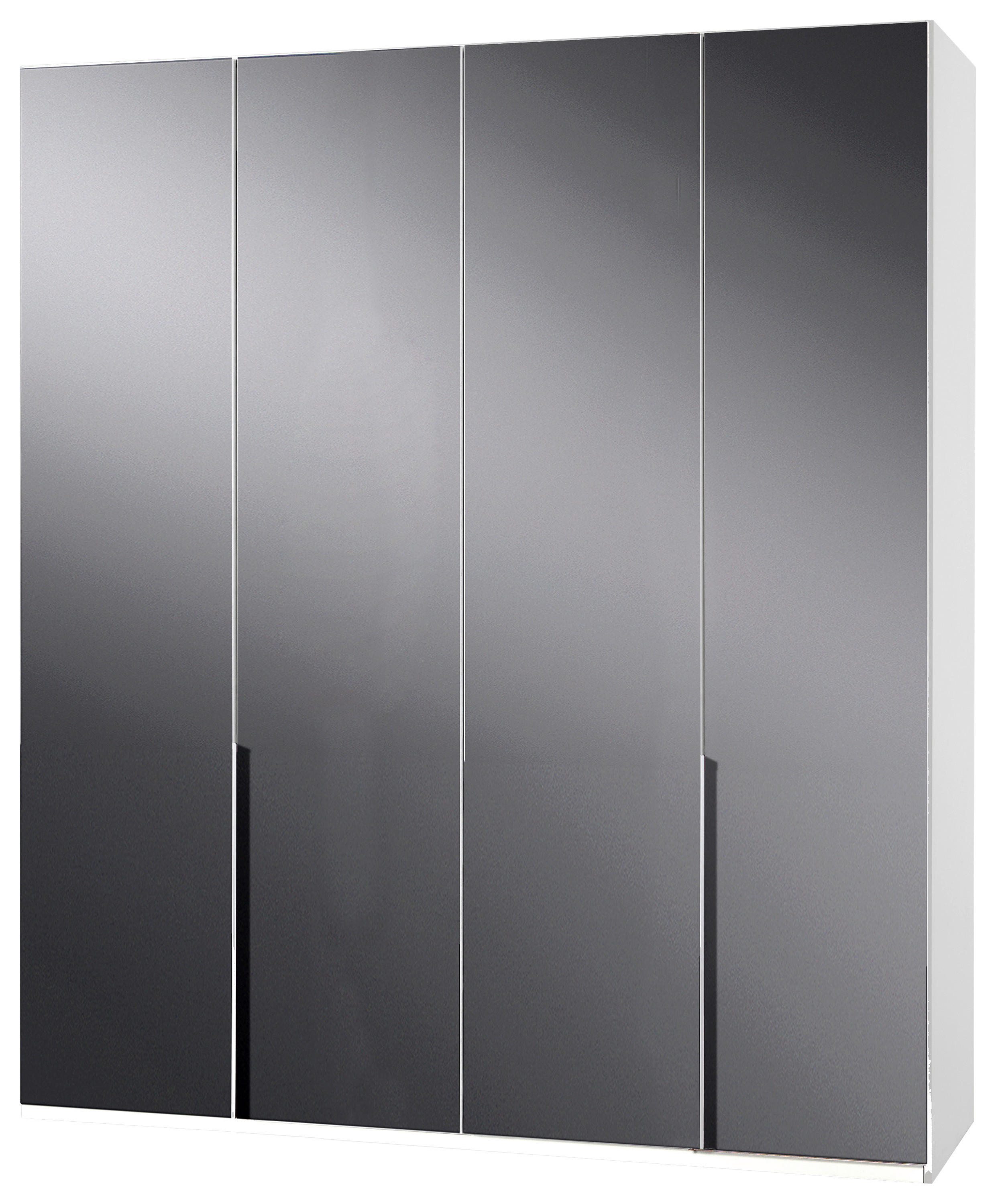 Kleiderschrank New York C Alpinweiß B/H/T: ca. 180x236x58 cm New York C - Alpinweiß/grau (180,00/236,00/58,00cm)