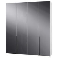 Kleiderschrank New York C Alpinweiß B/H/T: ca. 180x236x58 cm New York C - Alpinweiß/grau (180,00/236,00/58,00cm)