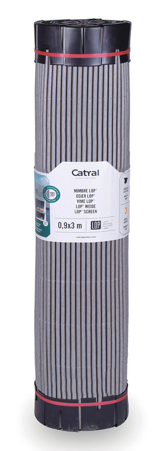 Catral Sichtschutzmatten Aus Weide – 5x5 Meter, Naturbraun, Mit Draht Verflochten