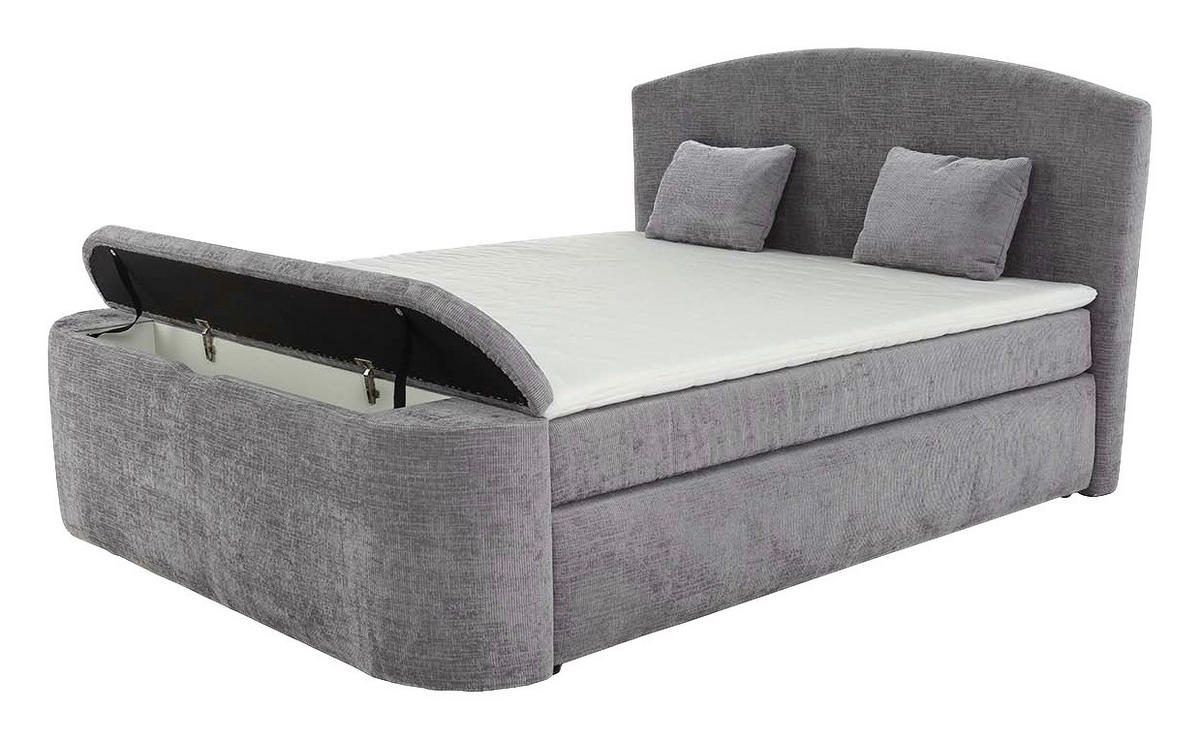 Boxspringbett  hellgrau Liegefläche B/L: ca. 180x200 cm Pia_Mix_Boxspringbett - hellgrau (199,00/130,00/241,00cm)