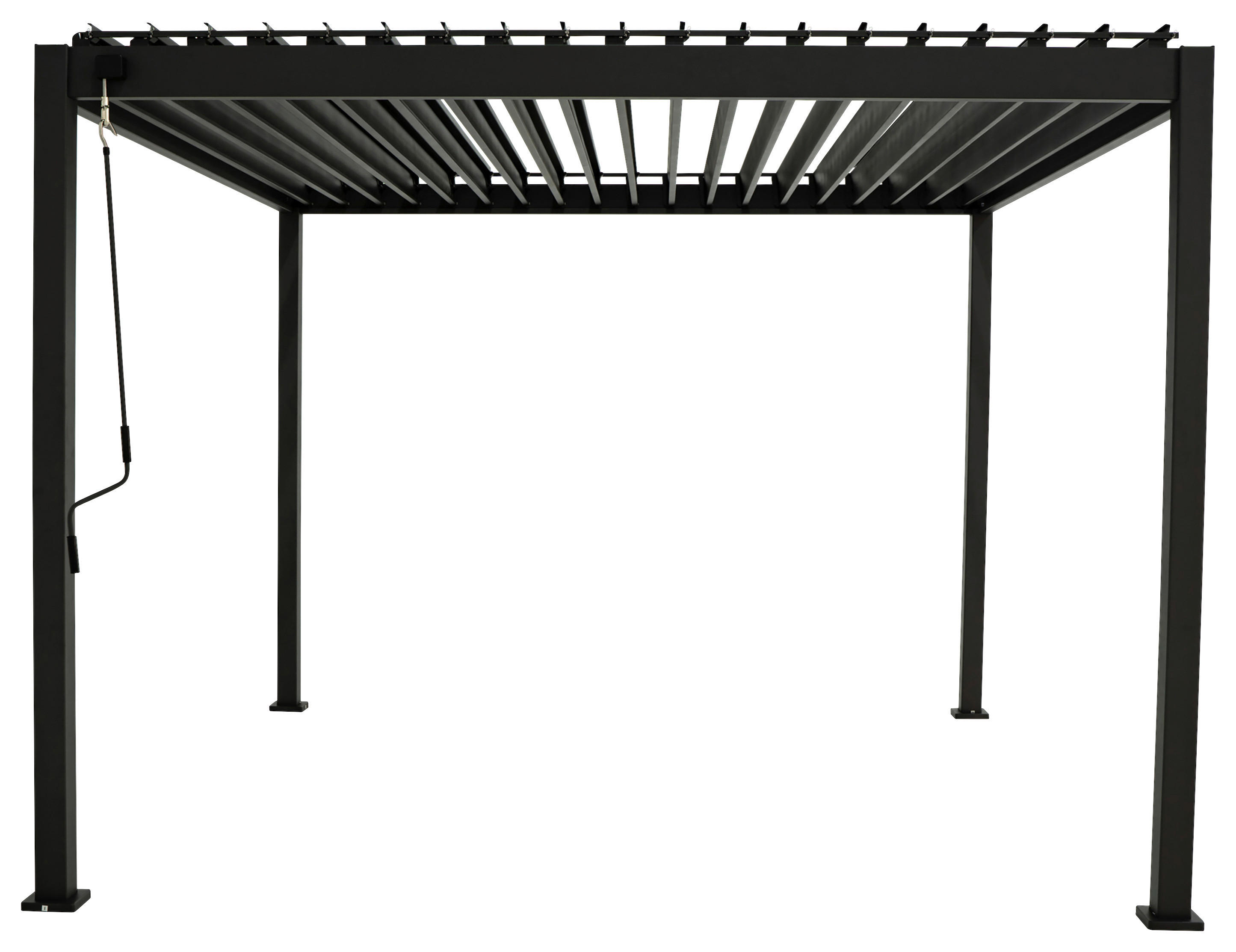 Mirador Element für Pergola anthrazit Stahl B/H/L: ca. 300x240x360 cm Pergola Element - anthrazit (360,00/300,00/240,00cm) - Mirador