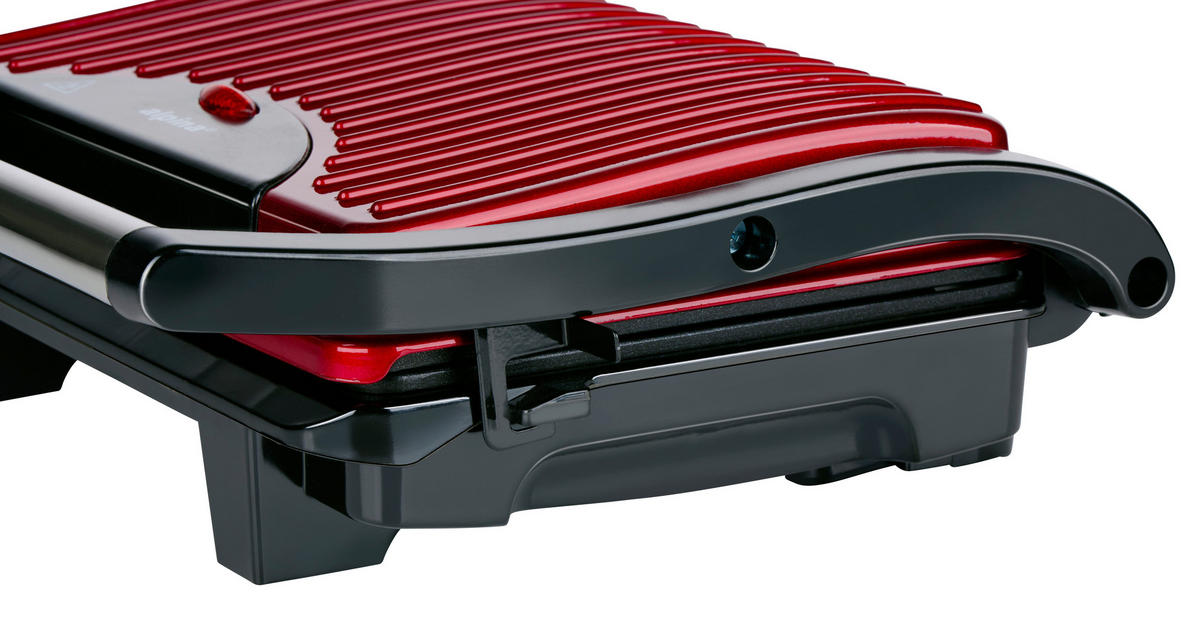 Kontaktgrill rot B/H/L: ca. 11,5x29,5x32,5 cm Kontaktgrill - rot/schwarz (32,50/11,50/29,50cm)