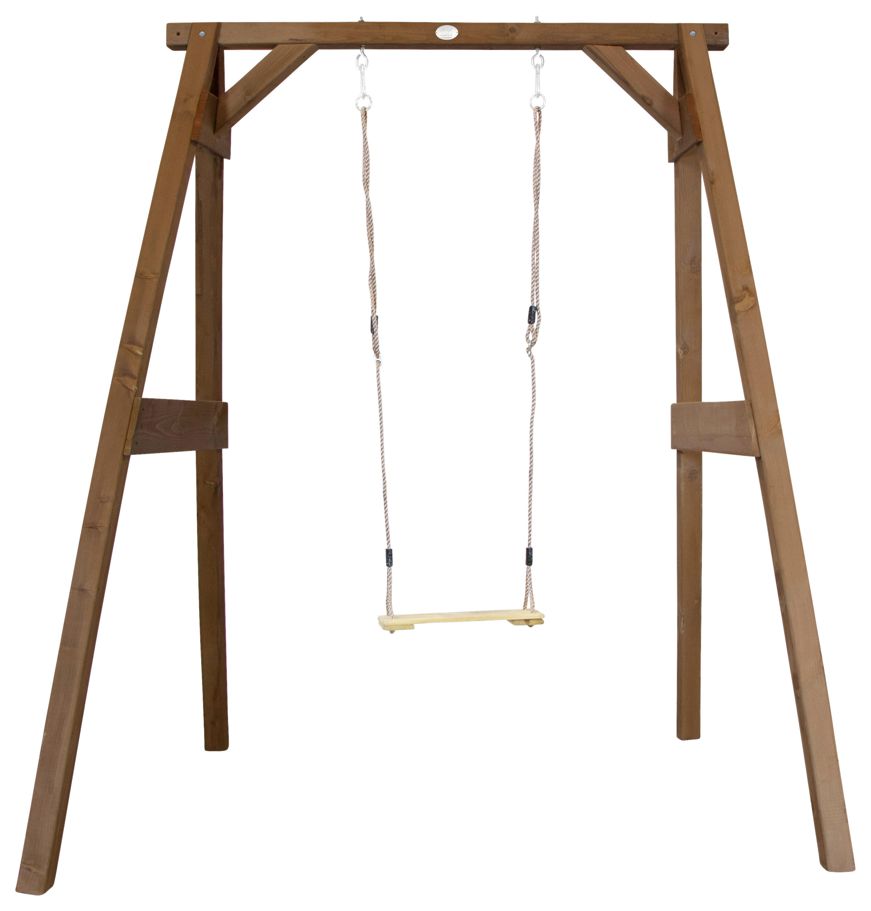 AXI Einzelschaukel braun B/H/T: ca. 181x207x160 cm Einzelschaukel Braun - braun/creme (181,00/207,00/160,00cm) - AXI