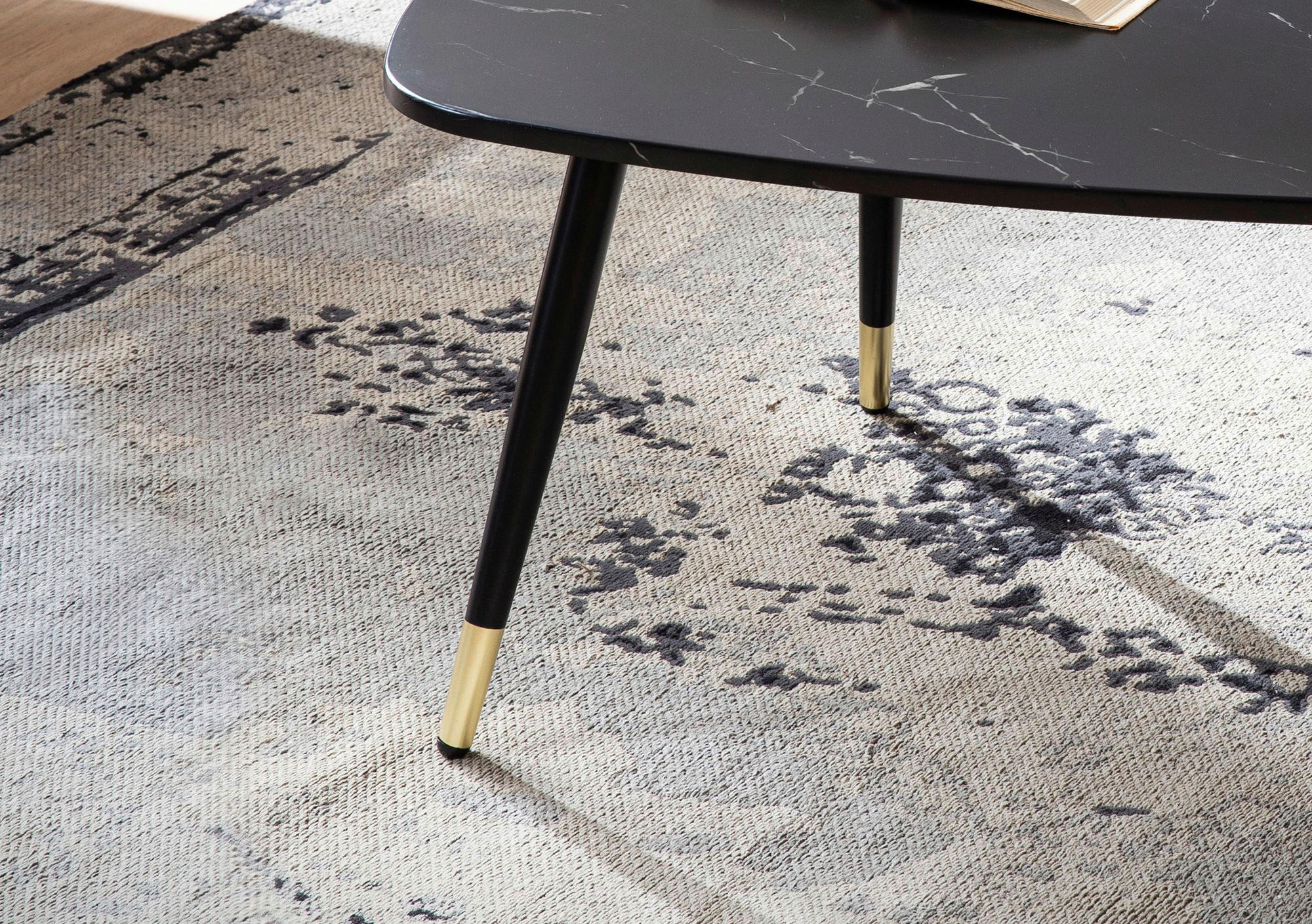 Couchtisch schwarz Marmor Optik B/H/T: ca. 90x41x60 cm Couchtisch - schwarz (90,00/41,00/60,00cm) - Wohnling