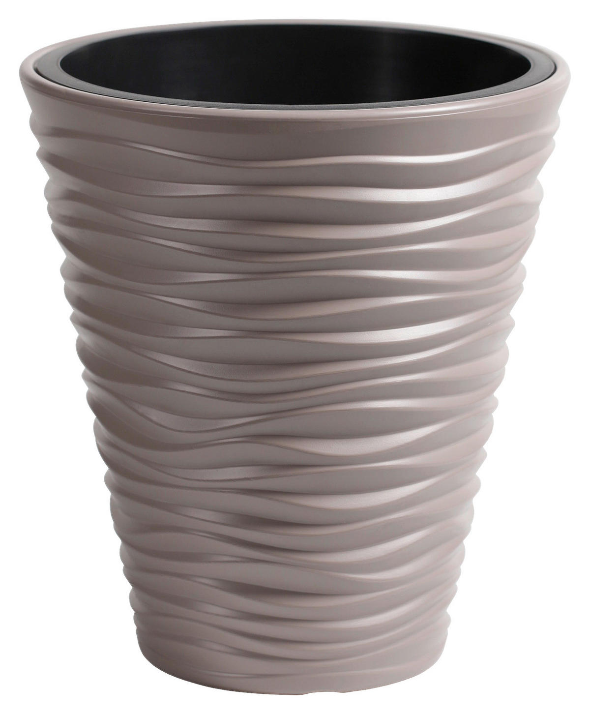 Prosperplast Pflanztopf Sand Mocca Kunststoff H/D: ca. 44x39 cm Sand - Mocca (39,00/44,00cm) - Prosperplast