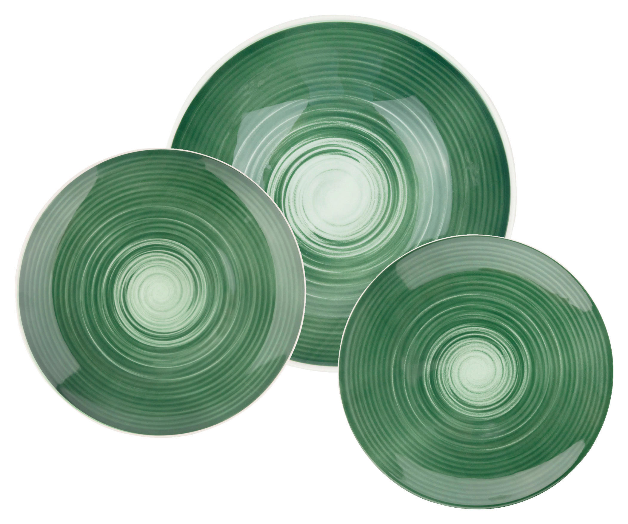 HERMANN MILLER Geschirrset SPIRAL GREEN grün Steinzeug SPIRAL GREEN - grün - HERMANN MILLER