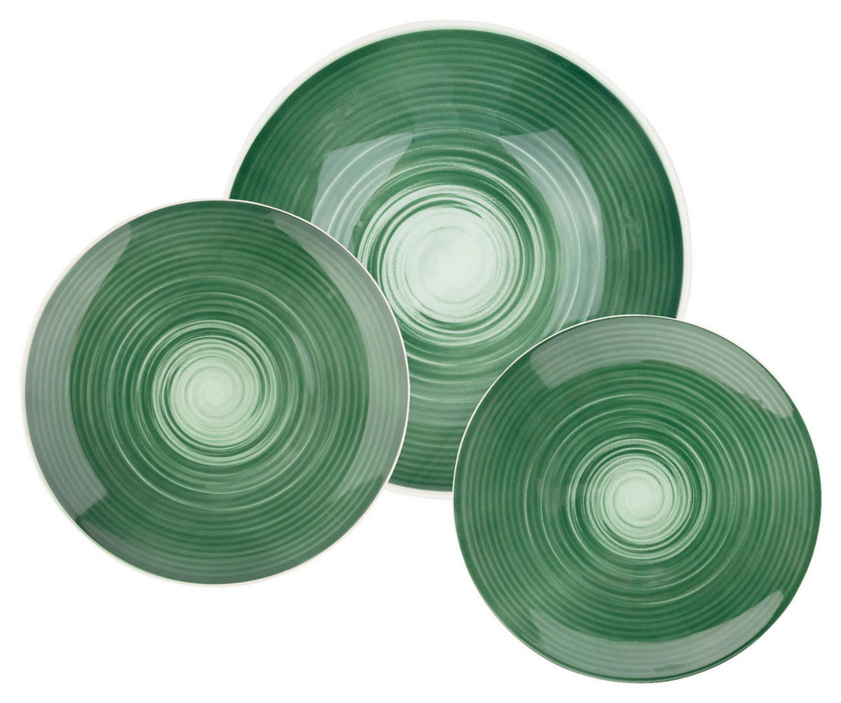 HERMANN MILLER Geschirrset SPIRAL GREEN grün Steinzeug SPIRAL GREEN - grün - HERMANN MILLER
