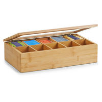 Zeller Teebeutelbox natur Bambus B/H/L: ca. 20x9x36 cm Teebeutelbox - natur (36,00/20,00/9,00cm) - Zeller